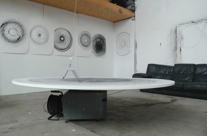 Dispositif avec tour électrique et marqueurs suspendus sur toile ronde ( diamètre 200cm)